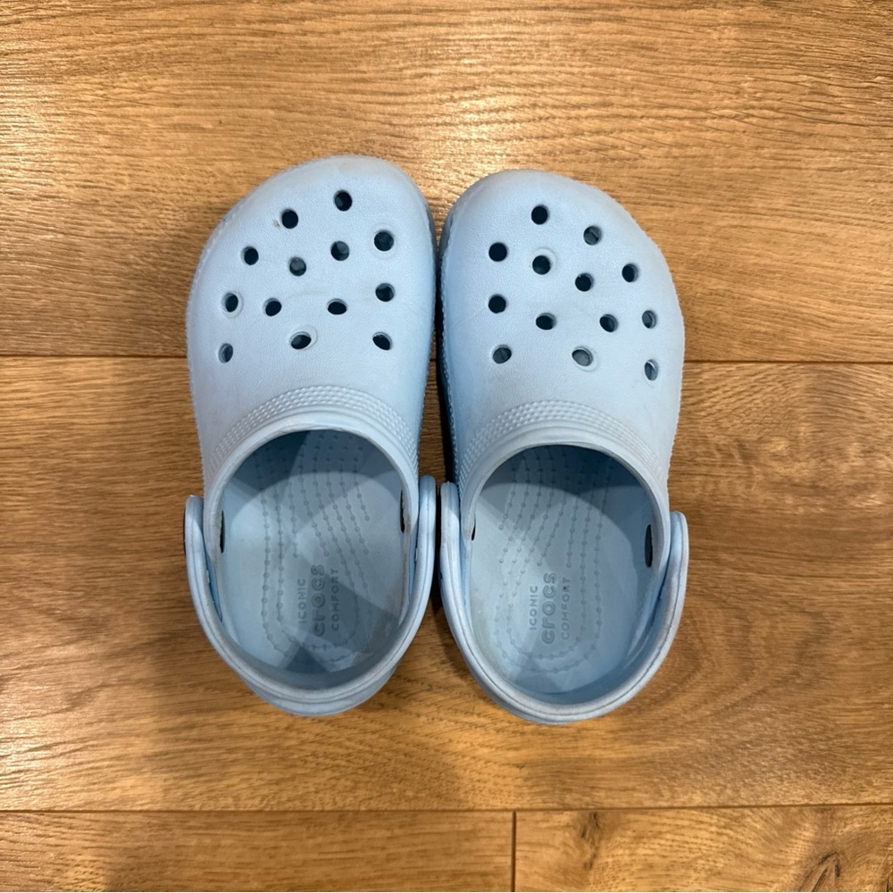 Crocs Toddler Light Blue Clogs Size 8 C - Picture 2 of 7